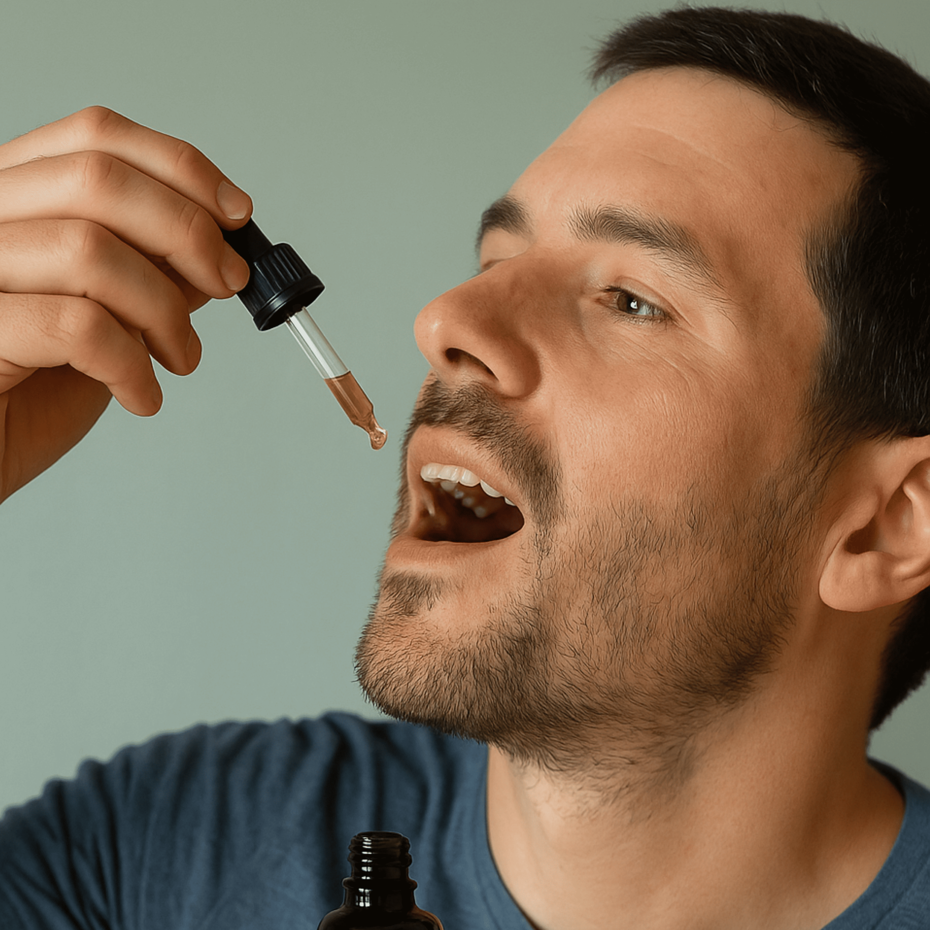 Kosmetisches CBD Mundpflegeöl 5% mit Hanfblatt Vollextrakt